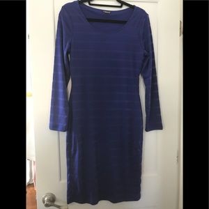 NWOT Venus medium blue long sleeve dress